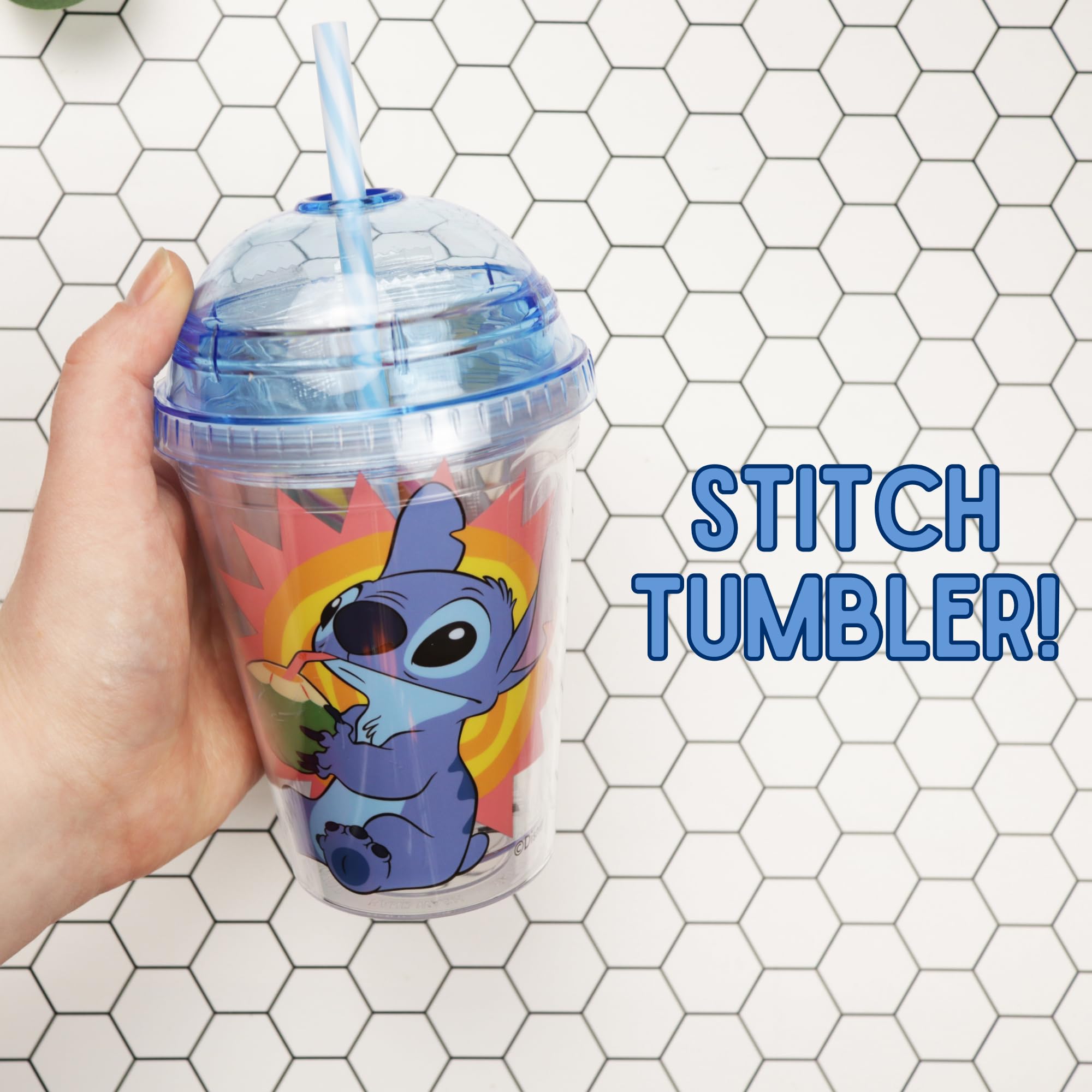 Lilo and Stitch Tumbler Cup with Fruit Punch Flavored Candy Sticks, 1.69 Ounces - Image 3